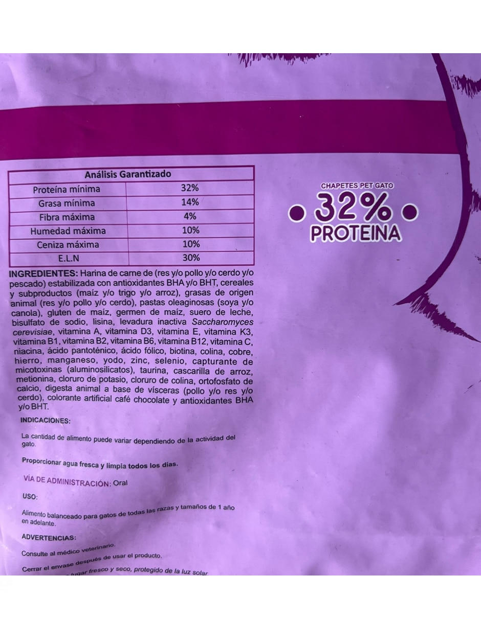 Croqueta de carne para gato etapa adulto 15 kg